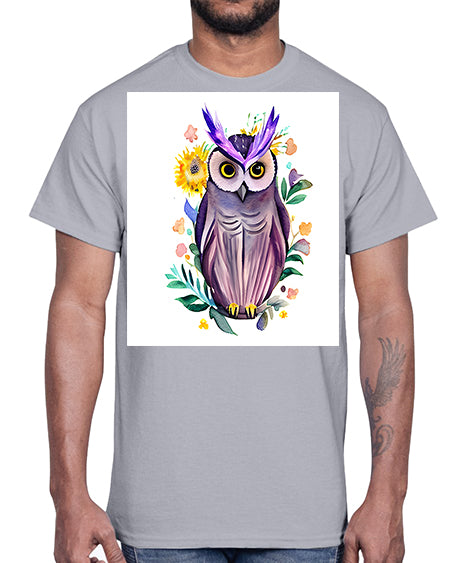 owl 7#- owl- Cotton Tee