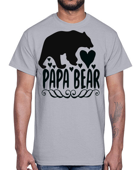 papa bear 203#- bears - animals- Cotton Tee