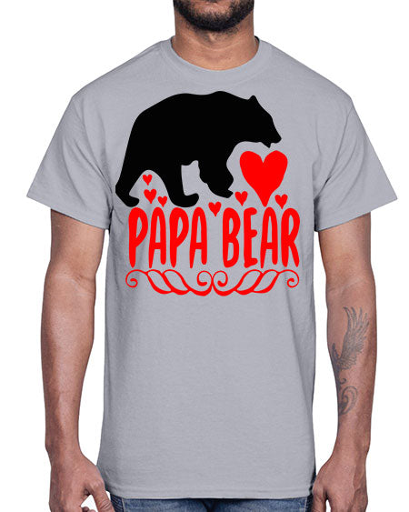 papa bear 205#- bears - animals- Cotton Tee