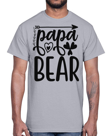 papa bear 209#- bears - animals- Cotton Tee