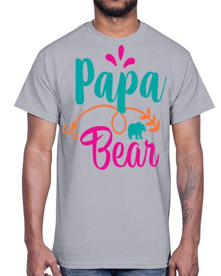 papa bear 213#- bears - animals- Cotton Tee
