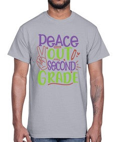 peace out second grade 640#- second grade- Cotton Tee