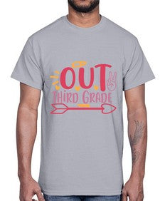 peace out third grade 647#- third grade- Cotton Tee