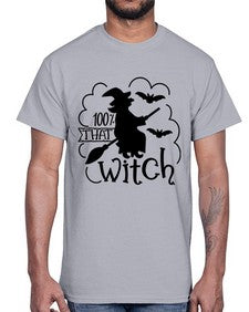 percent that witch 55#- witch- Cotton Tee