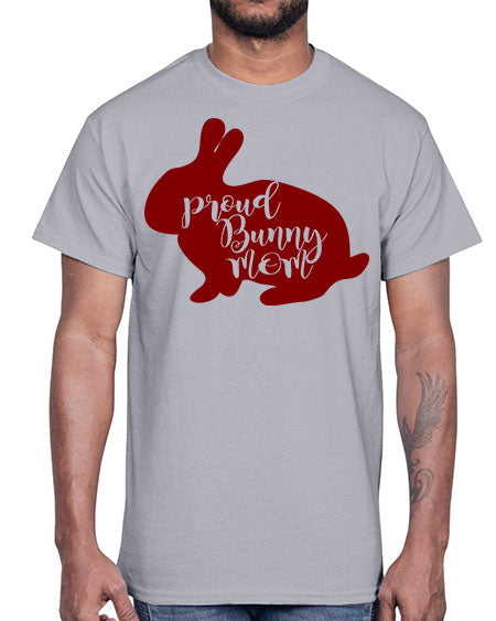proud bunny mom- rabbit- Cotton Tee