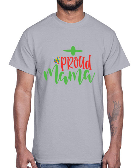 proud mama Style 38#- autism- Cotton Tee