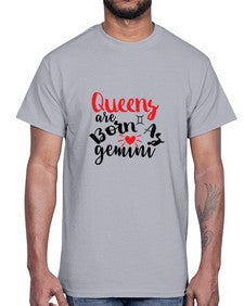 queens Are Born As Gemini 385#- gemini- Cotton Tee