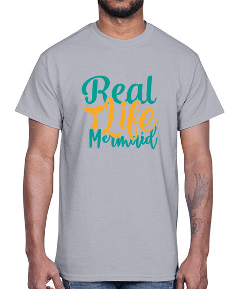 real life mermaid Style 80#- summer- Cotton Tee