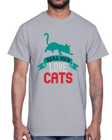 real man love cats o Style 112#- cats- Cotton Tee