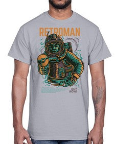 retroman 1017#- art pop art- Cotton Tee