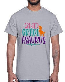 second grade asaurus 808#- second grade- Cotton Tee
