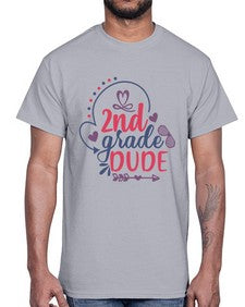 second grade dude 814#- second grade- Cotton Tee