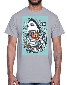 shark school 871#- general school- Cotton Tee