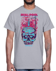 skull pool 1061#- art pop art- Cotton Tee