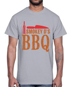 smokey ds bbq 402#- bbq- Cotton Tee