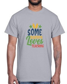 some bunny loves teaching Style 359#- teacher- Cotton Tee