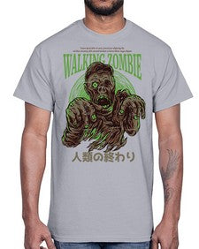 source walking zombie 1103#- art pop art- Cotton Tee