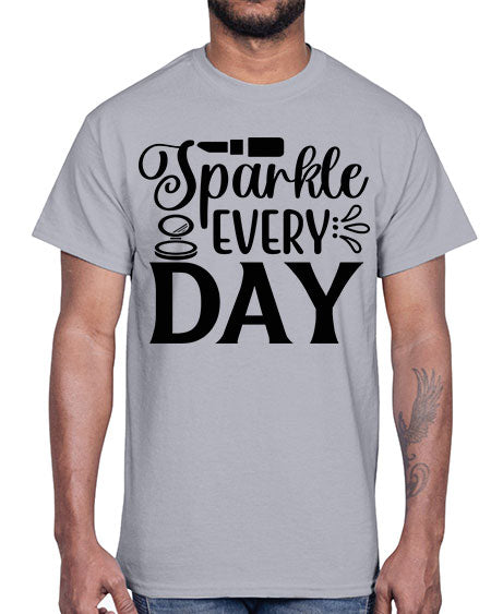 sparkle every day 18#-makeup Cotton Tee