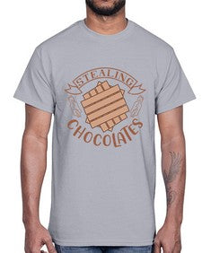 stealing chocolates 407#- chocolate- Cotton Tee