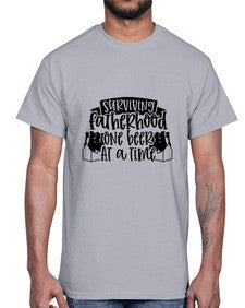 surviving fatherhood one beer at a time 1594#- beer- Cotton Tee