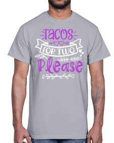 tacos for two please 1606#- tacos- Cotton Tee
