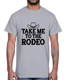 take me to the rodeo 1144#- western- Cotton Tee