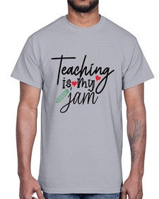teaching is my jam Style 404#- teacher- Cotton Tee