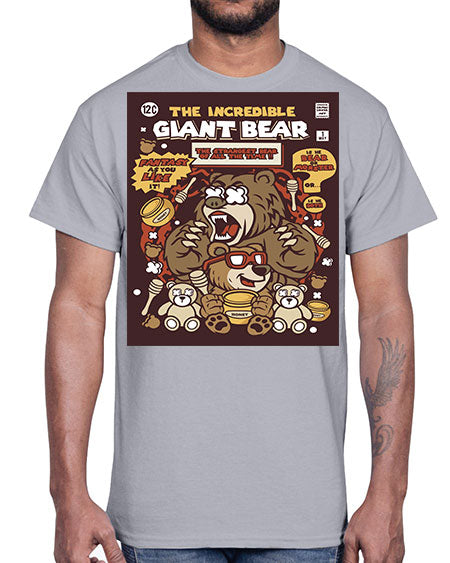 the incredible bear 271#- bears - animals- Cotton Tee