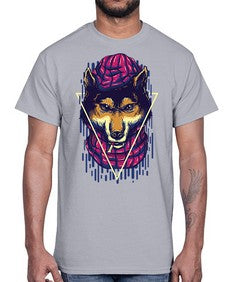 the wolves 1157#- art pop art- Cotton Tee