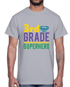 third Grade Superhero 976#- third grade- Cotton Tee