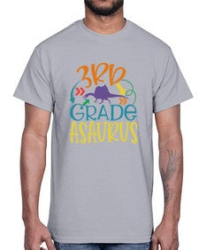 third grade asaurus 948#- third grade- Cotton Tee