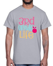 third grade life design 966#- third grade- Cotton Tee