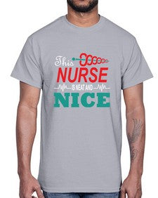 this nurse is neat and nice 1554#- nurse- Cotton Tee