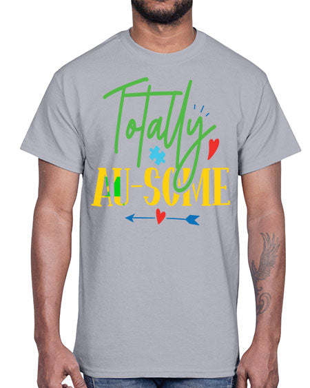totally ausome Style 1#- autism- Cotton Tee