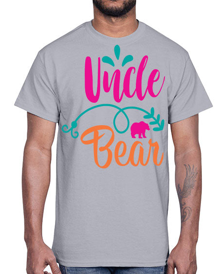 uncle bear 283#- bears - animals- Cotton Tee