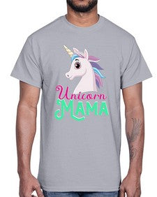 unicorn mama 471#- unicorn- Cotton Tee