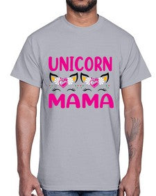unicorn mama 473#- unicorn- Cotton Tee