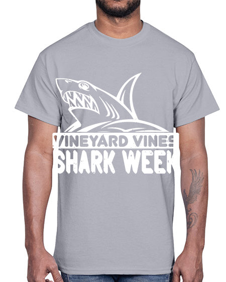 vineyard vines Shark Week Style 8#- shark-fish- Cotton Tee