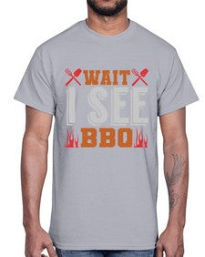 wait i see bbq 457#- bbq- Cotton Tee