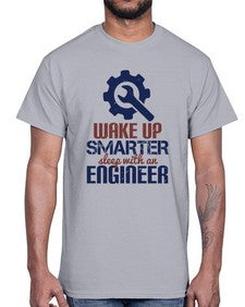 wake up smarter sleep with an engineer Style 459#- engineer- Cotton Tee