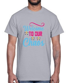 welcome to our chaos 545#- unicorn- Cotton Tee