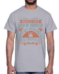 will looked horrified what kind of monster could possibly hate chocolate 476#- chocolate- Cotton Tee