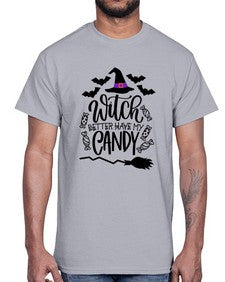 witch better have my candy 17#- witch- Cotton Tee