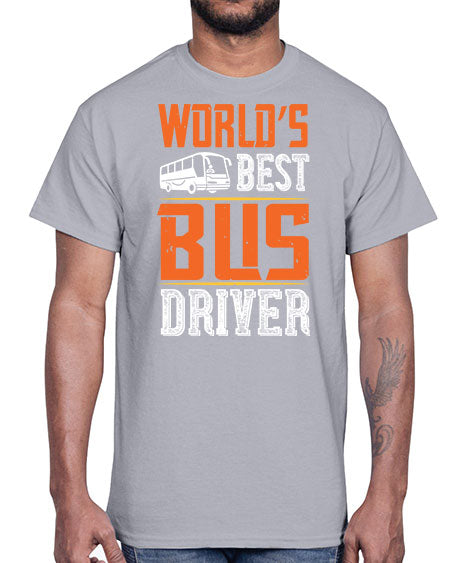 worlds best bus driver Style 1668#- Bus Driver- Cotton Tee