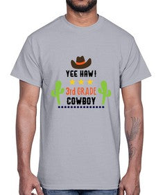 yee haa cowboy rd grade 1258#- western- Cotton Tee