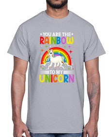 you are the rainbow to my unicorn 562#- unicorn- Cotton Tee
