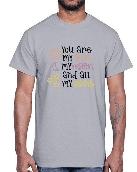 youaremysunmymoonandallmystars 1#- moon- Cotton Tee