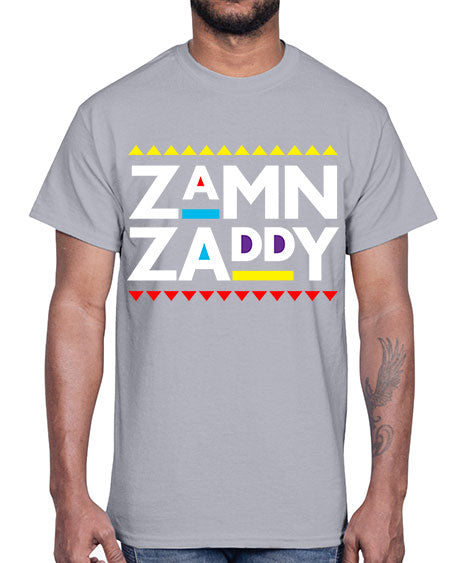 zamn zaddy 1#- black words and phrases- Cotton Tee