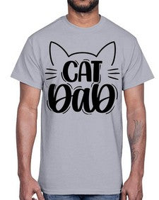 Cat Dad Style 81#- cats- Cotton Tee