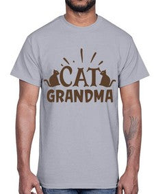 Cat Grandma Style 4#- cats- Cotton Tee